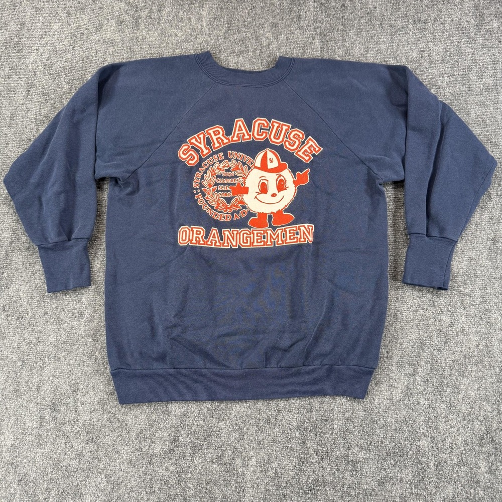 Vintage Syracuse Orangemen Sweatshirt Mens Large‎ Signal Crewneck College 90s